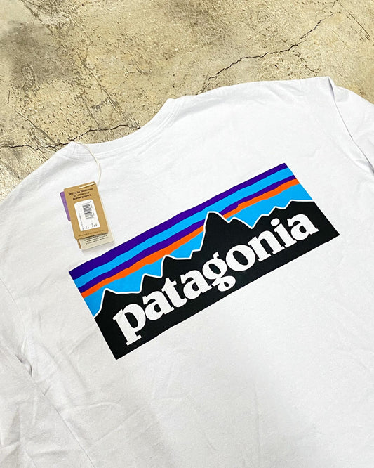 Tee Patagonia blanca manga larga