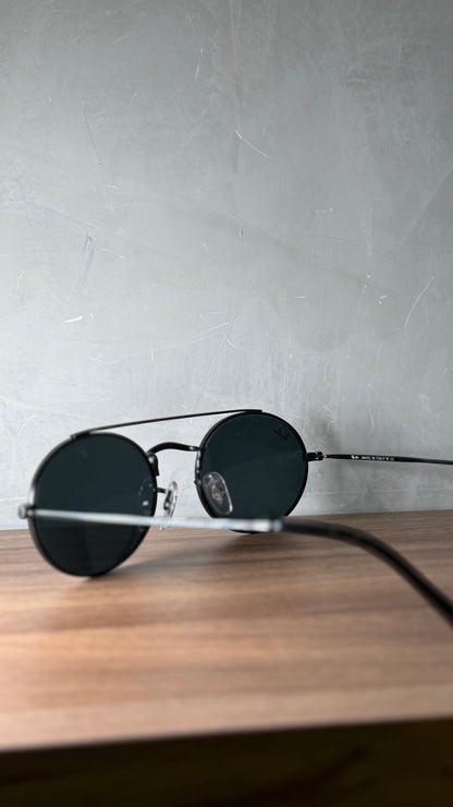 Ray Ban oval double black