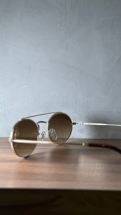 Ray Ban oval double claros