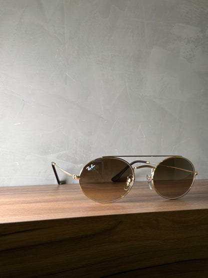Ray Ban oval double claros