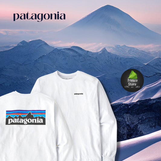 Tee Patagonia blanca manga larga